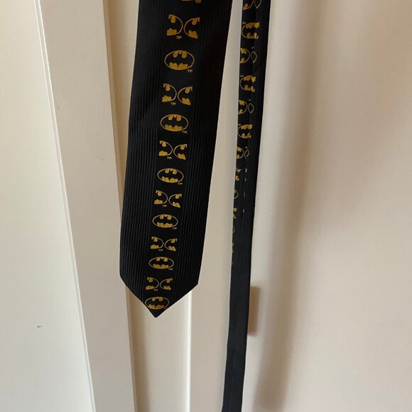 vintage 1989 dc comics batman logo necktie made in japan - Picture 9 of 10